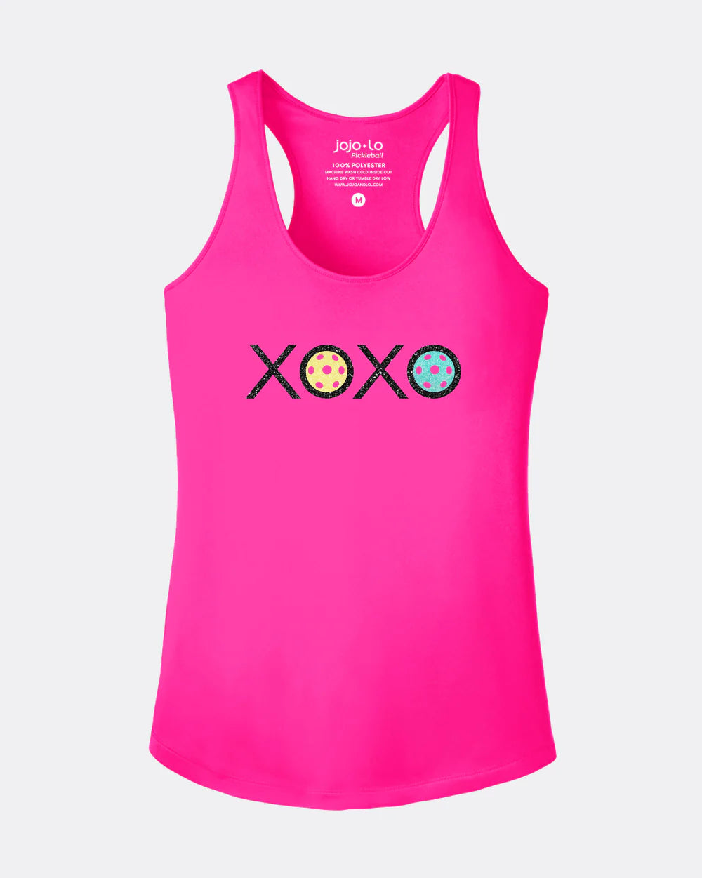 Women's XOXO Glitter Flake Performance Tank